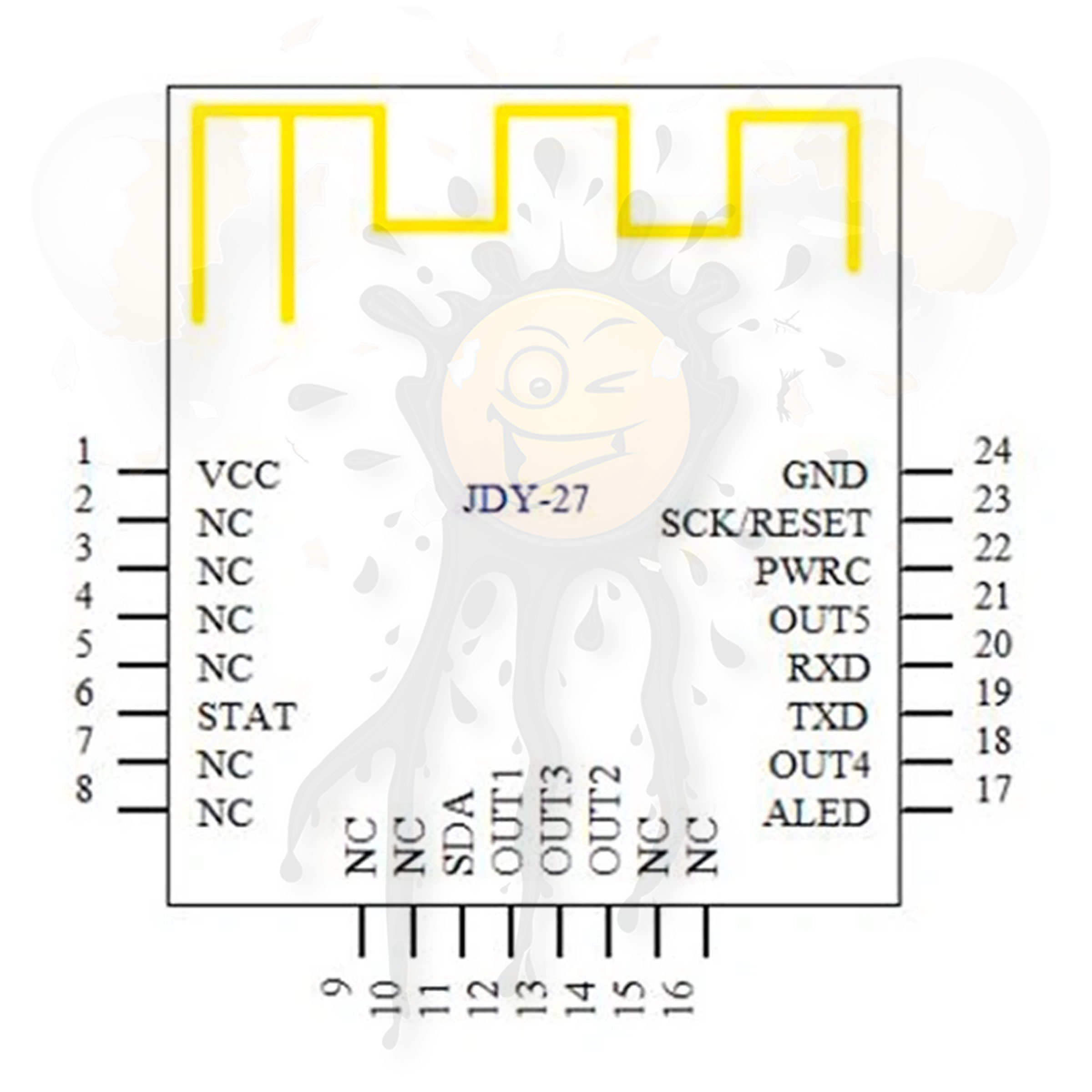 JDY-27 BLE Bluetooth 5.1 Modul – Bild 3
