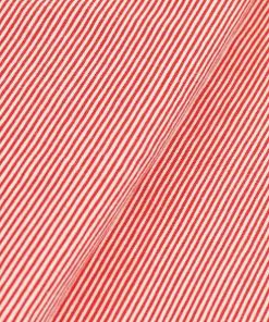 Jersey, Serie Maritim, feine Streifen Rot / Weiß