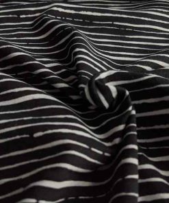 Jersey, Schwarz / Weiß unregelmäßige Streifen