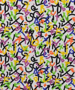 Sommersweat, Buchstaben  Gelb Lila