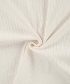 Jersey, weicher Rippenjersey Ecru