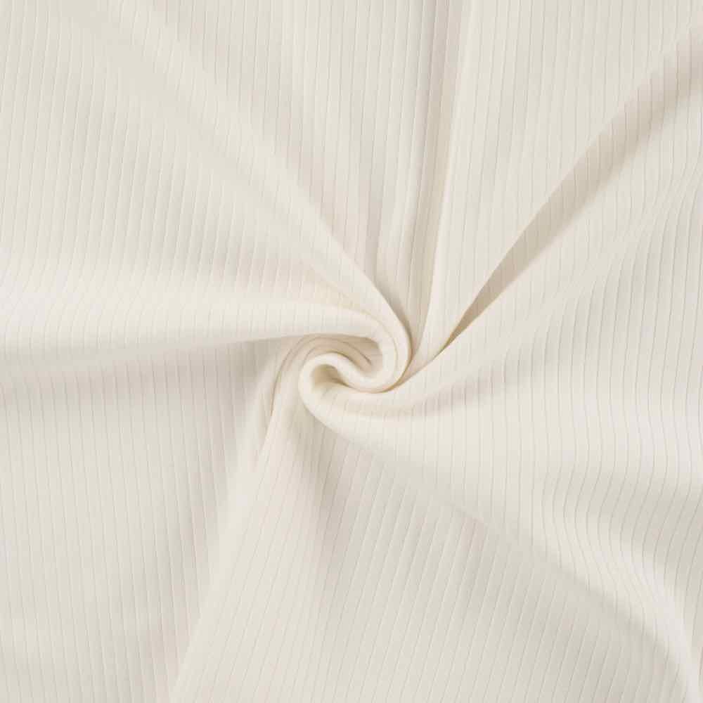 Jersey, weicher Rippenjersey Ecru – Bild 5