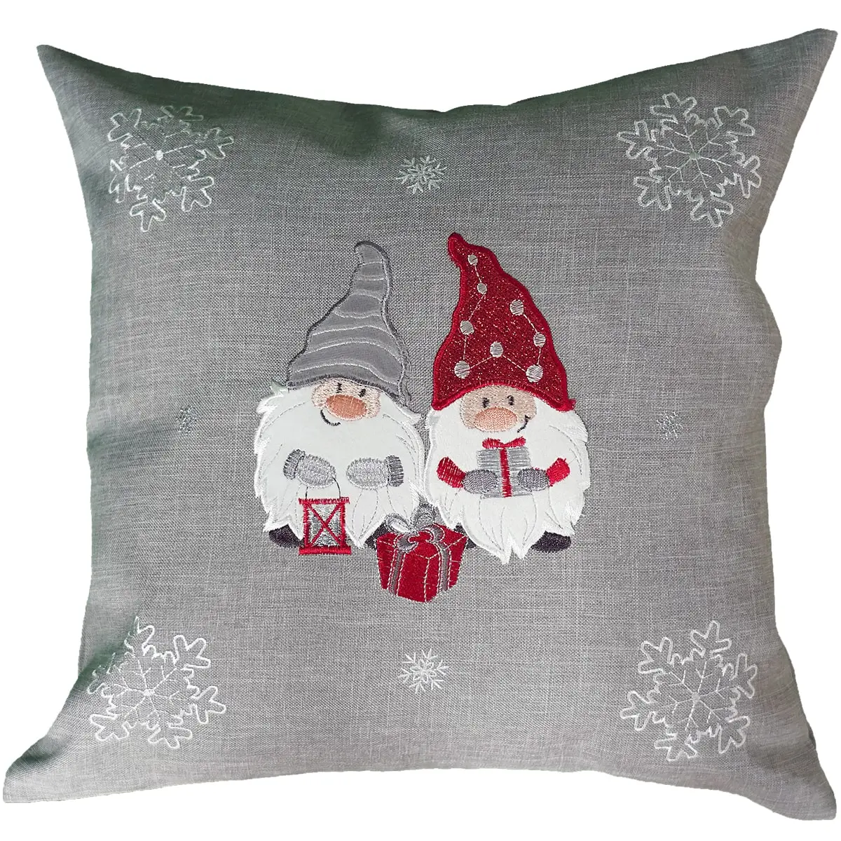 Kissenhüllen winterlich bestickt – Bild 3