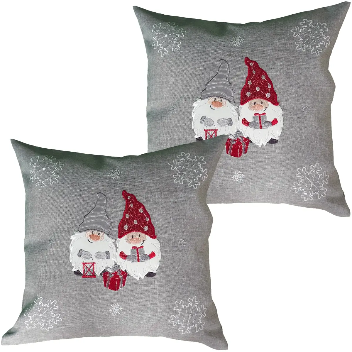 Kissenhüllen winterlich bestickt – Bild 4