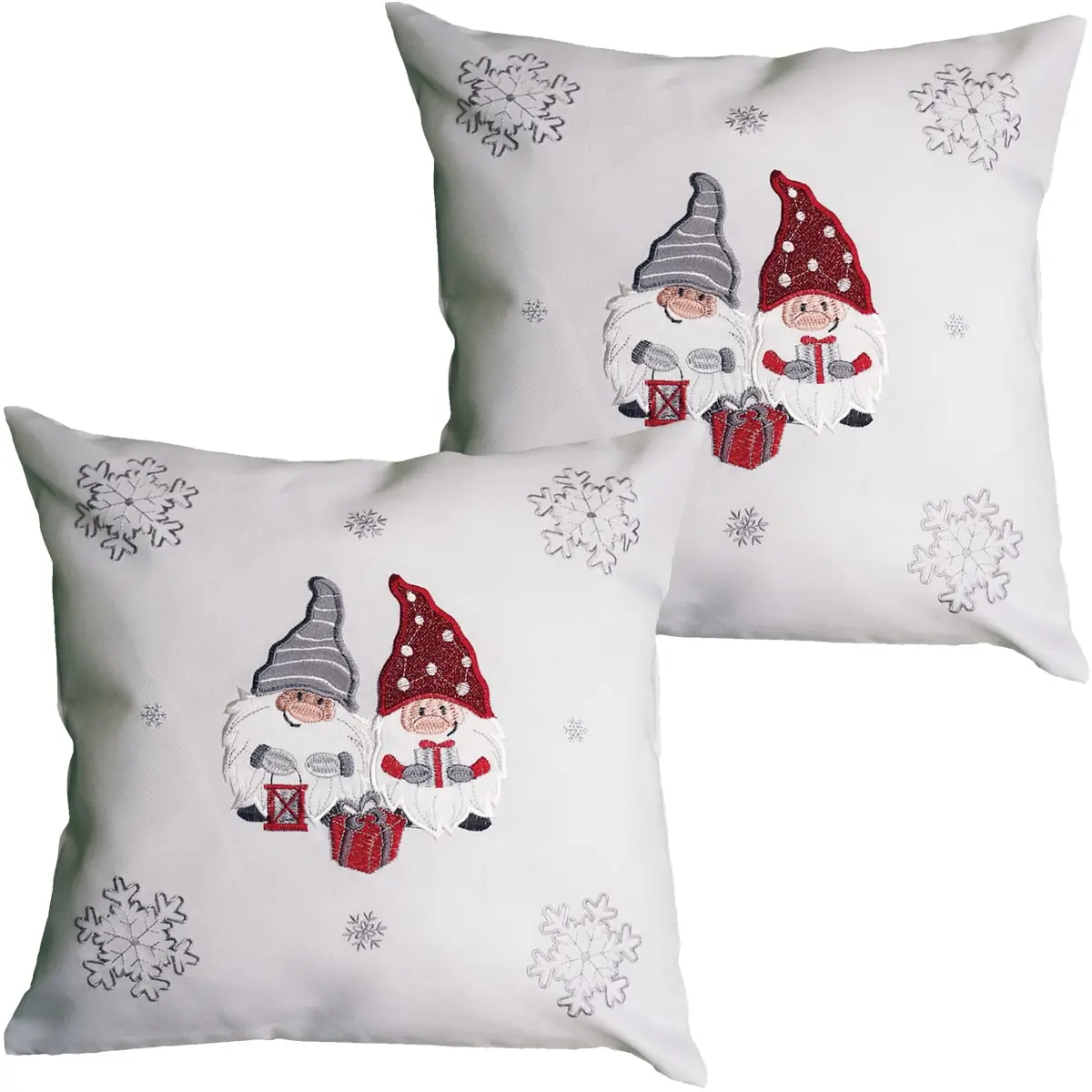 Kissenhüllen winterlich bestickt – Bild 8