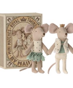 Maileg –  Königliche Zwillingsmäuse, Kleine Schwester und Bruder in Box