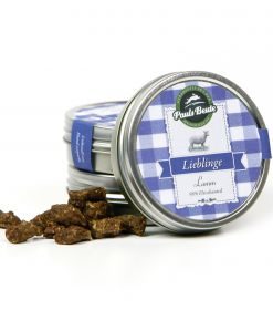 Pauls Beute Leckerli-Dose (98% Fleischanteil), Lamm