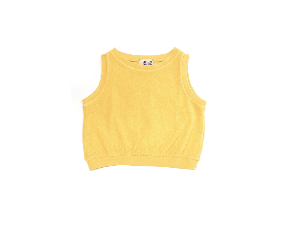 LongLiveTheQueen – Terry Top, Yellow, Biobaumwolle (6J.) – Bild 2