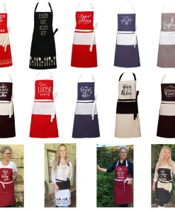 Latzschürzen Schürzen Kochschürzen mit großer Aufschrift div Designs