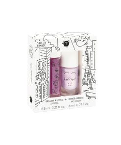 Nailmatic – Nagellack/Lip Gloss 2er Set „FAIRYTALE“, Elliot, Blackberry, vegan