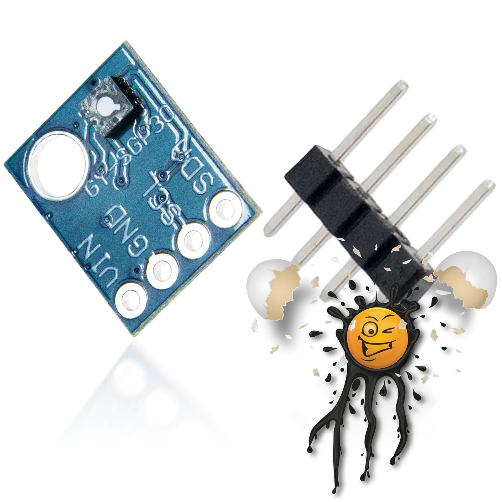 SGP30 GY-SGP30 CO2 I2C SPI Luftqualität- Air- Gas- Sensor – Bild 5