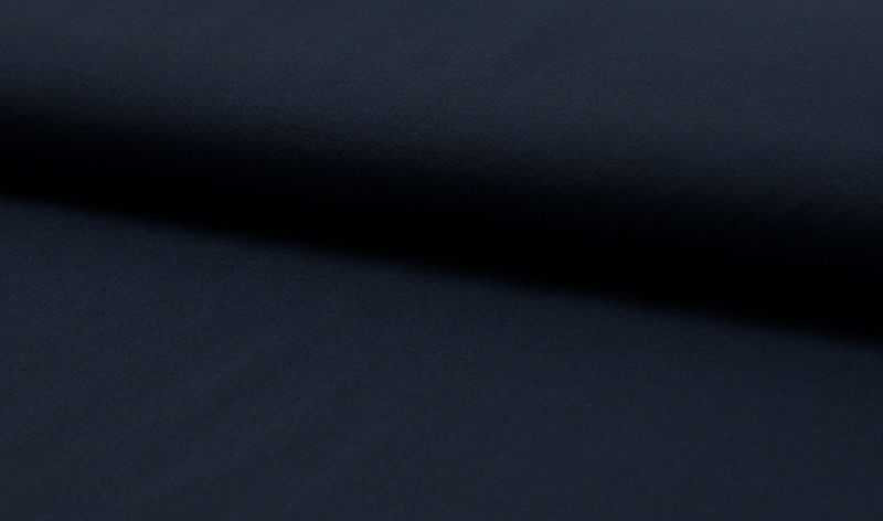 Leicht fallendes Mischgewebe, elastisch, Lino, Marine – Bild 2