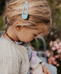 Grech & Co. – Haarspangen Matte 2er Set, „Light Blue“