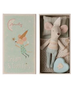 Maileg – Zahnfeemaus, kleiner Bruder in Streichholzschachtel