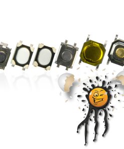 5 Stück 5 Pieces Mikrotaster Taster Drucktaster 4mm SMD