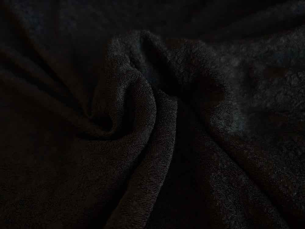 Strickstoff leicht fallend, Schwarz – Viskosestrick – Bild 3