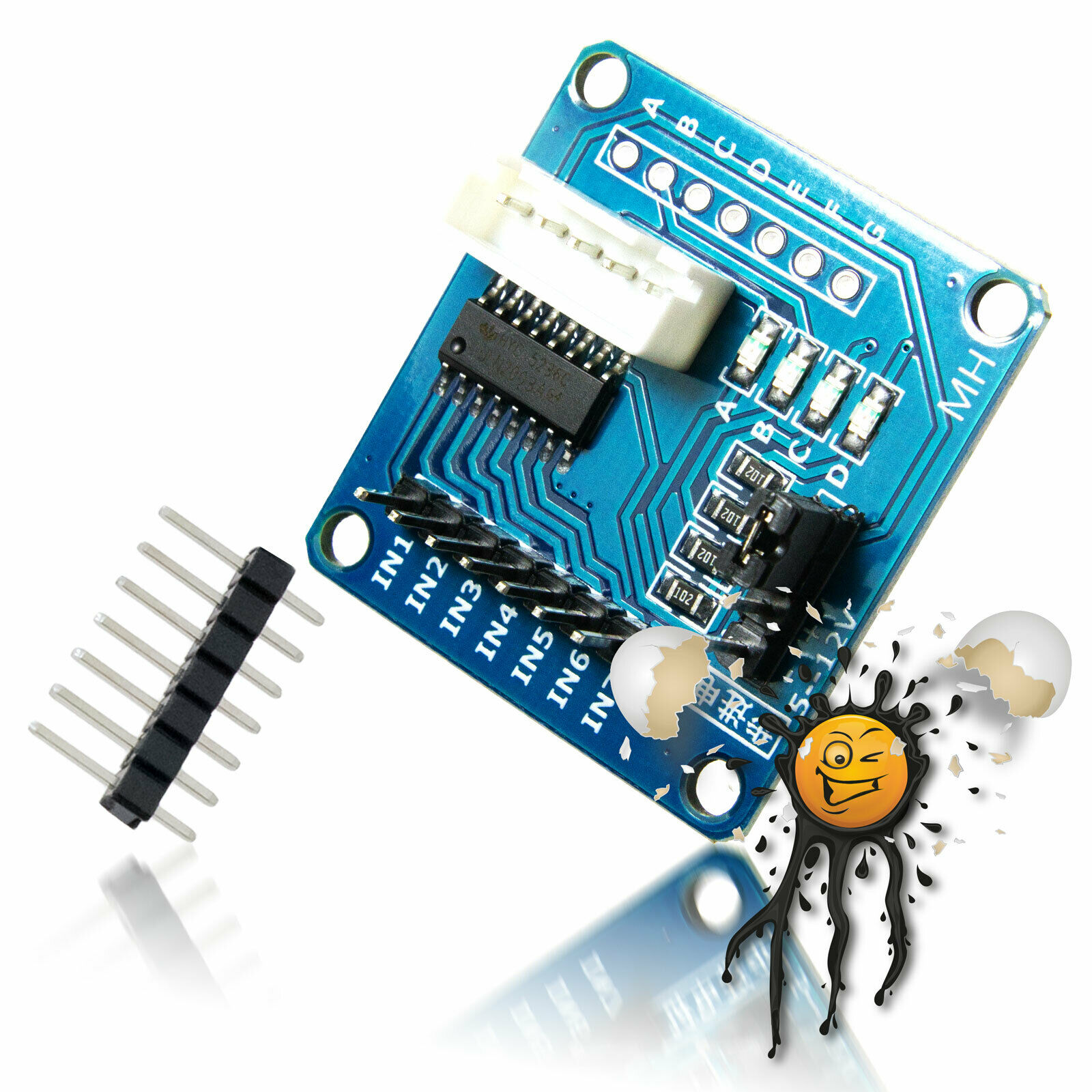 ULN2003 Schrittmotor Stepper Driver 5-12V – Bild 5