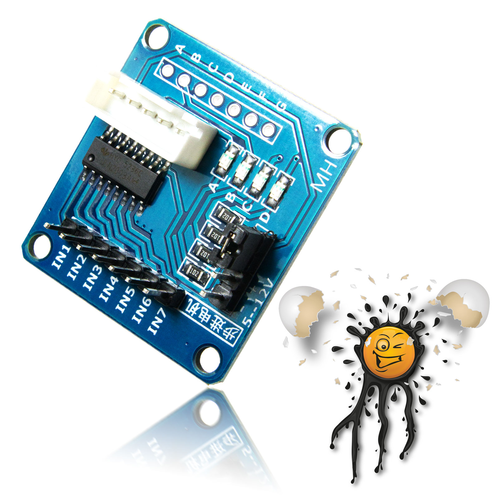 ULN2003 Schrittmotor Stepper Driver 5-12V – Bild 4