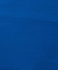Gauze, Musselin Stoff – unifarben Royalblau