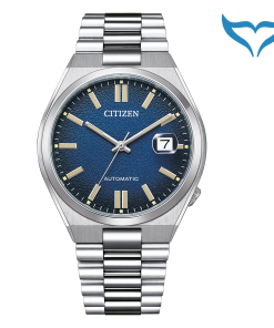 Citizen Automatikuhr NJ0151-88L Automatik 5 bar blau Saphir Datum Glasboden Neu