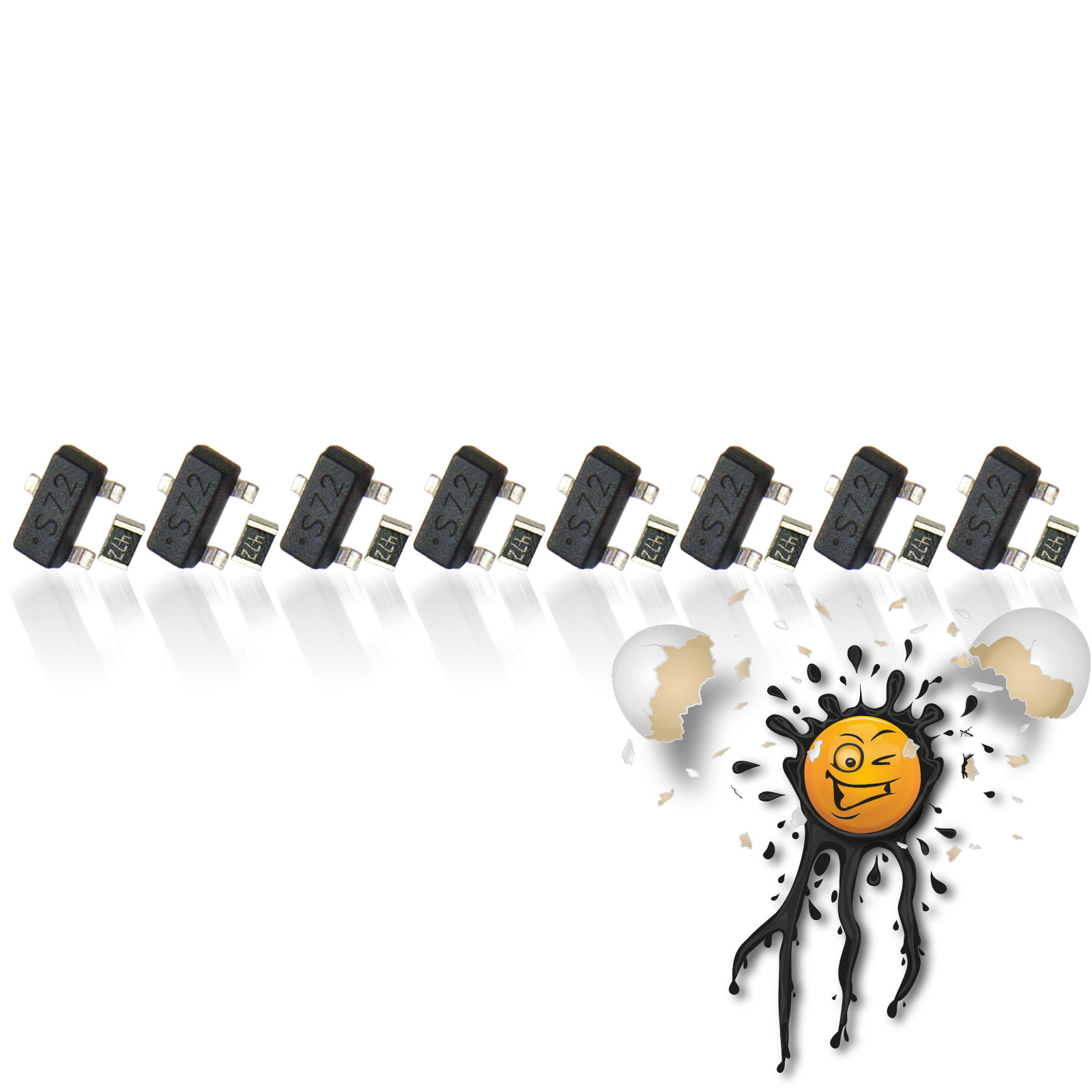 Arduino NPN Transistorset 2N7000 2N7002 5V low Level- trigger switch shifter 16 teile – Bild 4