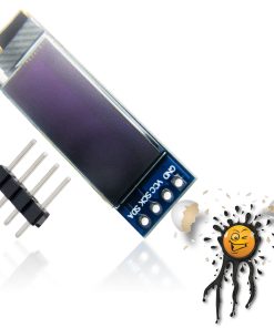0.91″ OLED LCD Display 128×32 SSD1306 I2C IIC weiß 3,3-5V