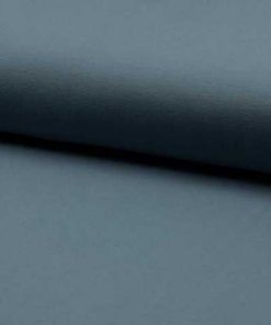 Jersey, unifarben Rauchblau / Jeansblau