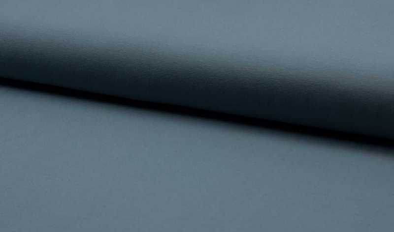 Jersey, unifarben Rauchblau / Jeansblau