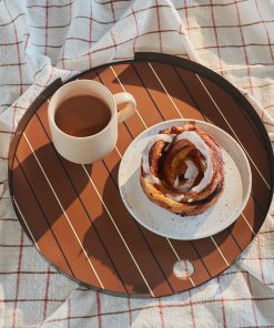 OYOY – Oka Tablett Ø 32,4 x H 2,3 cm, Schoko