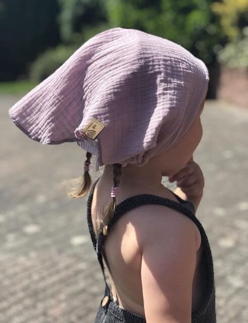 Gauze, Musselin – Double Gauze Senf mit weißen Punkten – Bild 8