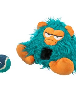 Affe mit herausnehmbarem Tennisball (ohne Glasfasern), quietscht, 25cm