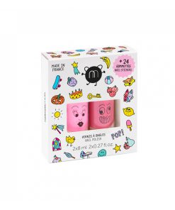 Nailmatic – Nagellack-Set „POP“, 2x Nagellack & Sticker