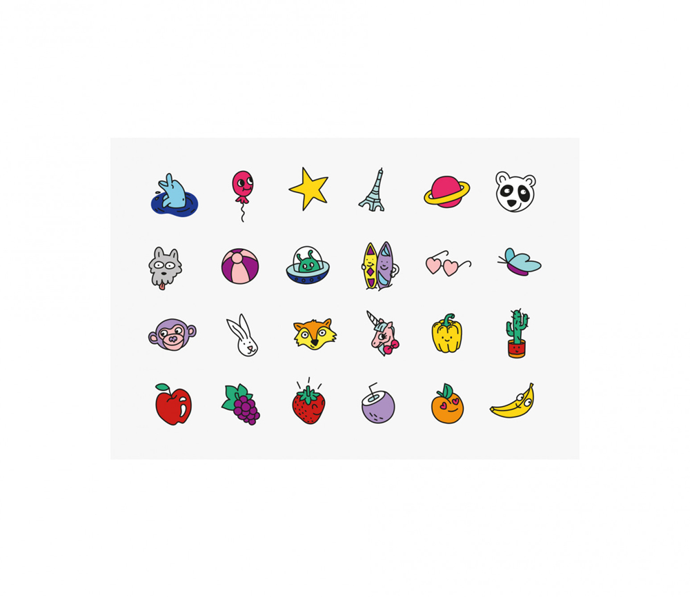 Nailmatic – Nagellack-Set „POP“, 2x Nagellack & Sticker – Bild 5