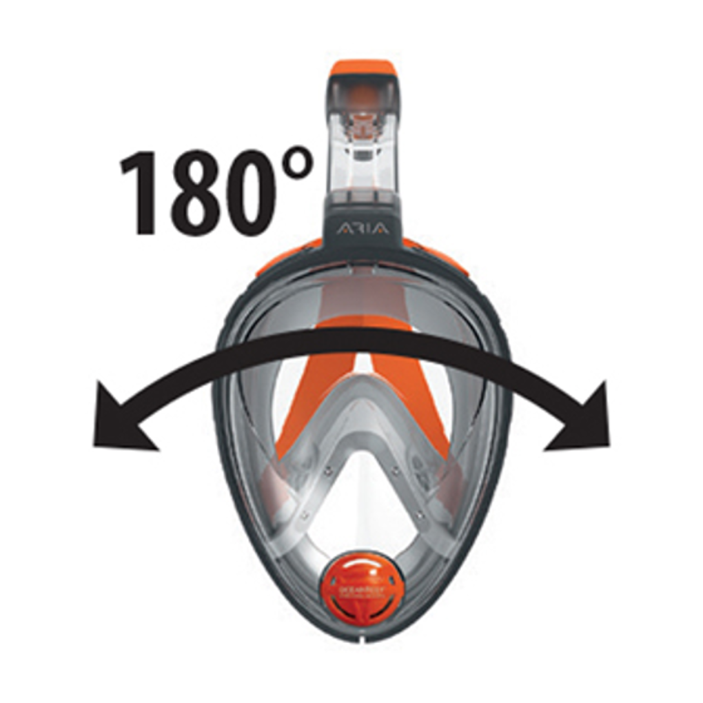 Ocean Reef ARIA Classic Schnorchelmaske Full Face Snorkeling Mask S/M L/XL BL/TR – Bild 4