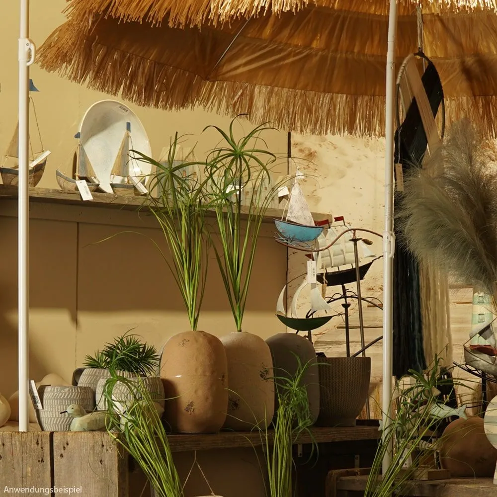 Pflanztöpfe Blumentöpfe Keramik Muster rund Gartendeko grau 1 Stk in 3 Größen – Bild 7