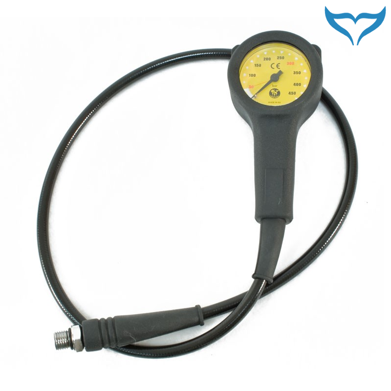 Poseidon Finimeter Cirrus 300 bar Kevlar Schlauch 80 cm Cirrus 450 bar Manometer