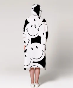 Panda smiley – rainkiss Regenponcho, 100 % wasserdicht, recyceltes Polyester