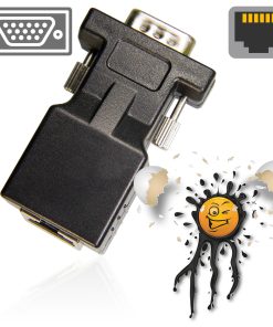 RJ45 Buchse Female Ethernet to DB15 VGA DSUB15 SUB-D15 male female Adapter
