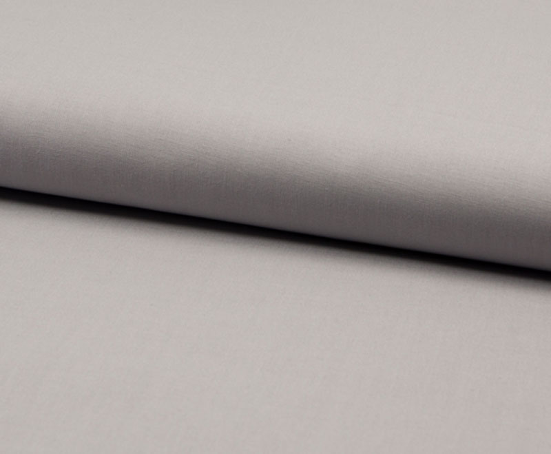 Baumwollstoff, unifarben Hellgrau – leichte Sommerqualität – Bild 3