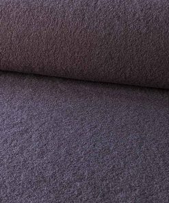 Wollstoff, gekochte Wolle, Wollwalk, Mauve dunkel