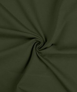 French Terry, Oliv – Sweatshirtstoff brushed