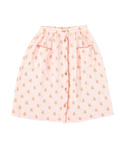 PiuPiuChick – Rock, Blumenmuster, rosé (6J.)