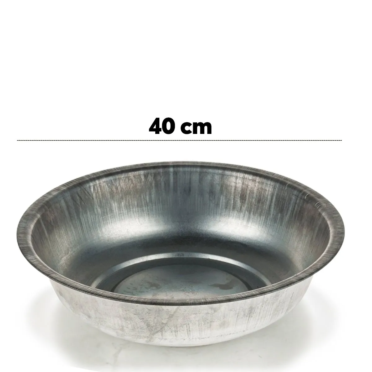 Runde Zinkwannen als Pflanzschalen Metall-Schalen in 2 Größen – Bild 6