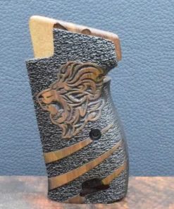 SIG, P 210, Ausführung 44, Löwe, Nußbaum