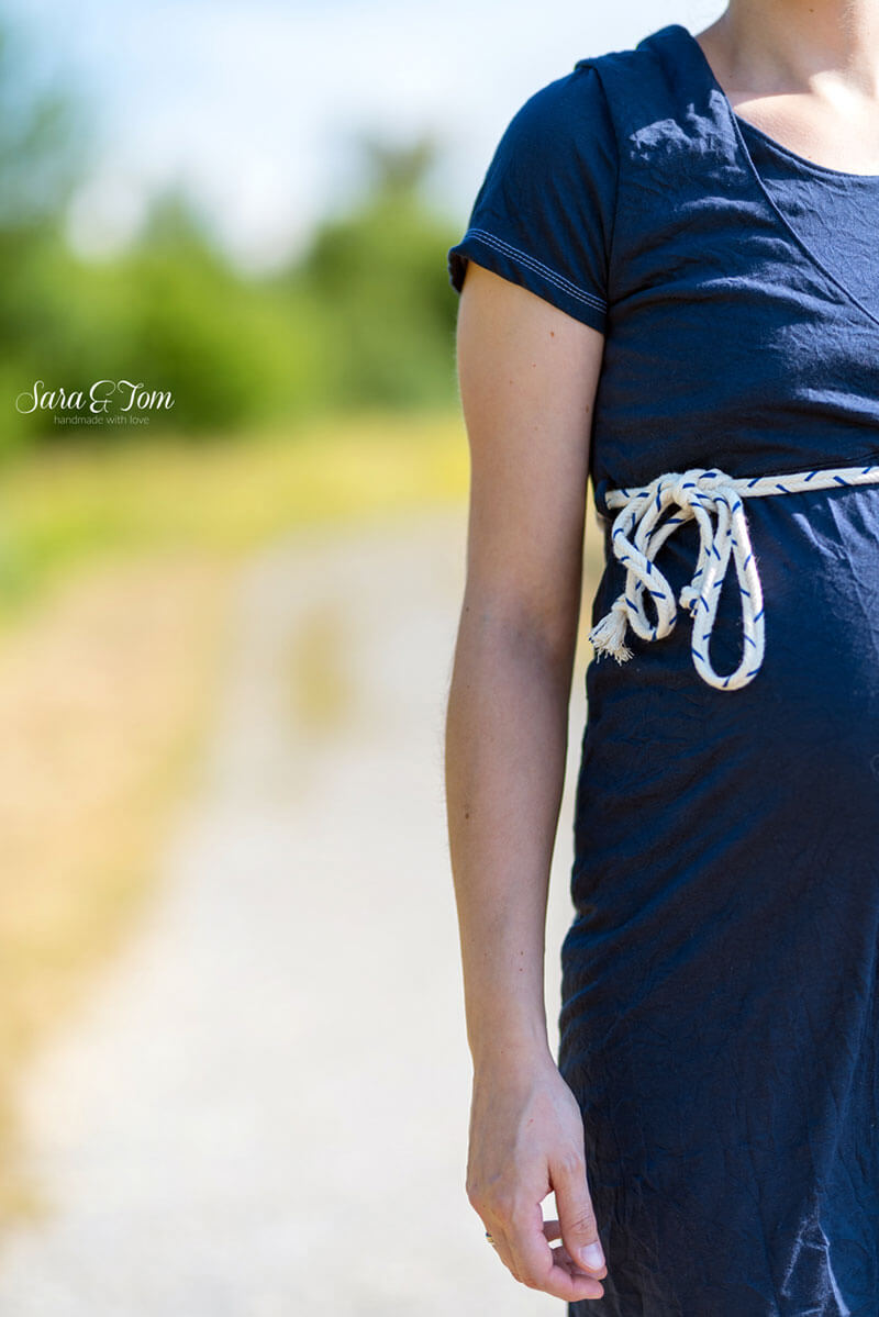 Schwangerschaftskleid, Stillkleid “CASSANDRA”, Gr. 158 – Damengr. 46 – Bild 4