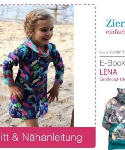 Schalkragenshirt / Kleid “LENA”, Gr. 62 – 104 [Digital]