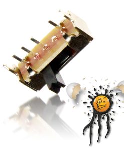 5 Stück / pcs. 1P3T Schiebeschalter Slide Switch 3 Positionen 4mm 90°