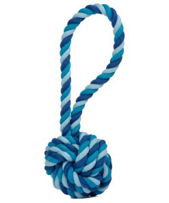 LABONI Maxi-Ballschleuder, blau (reine Baumwolle, mit Naturfarben eingefärbt)