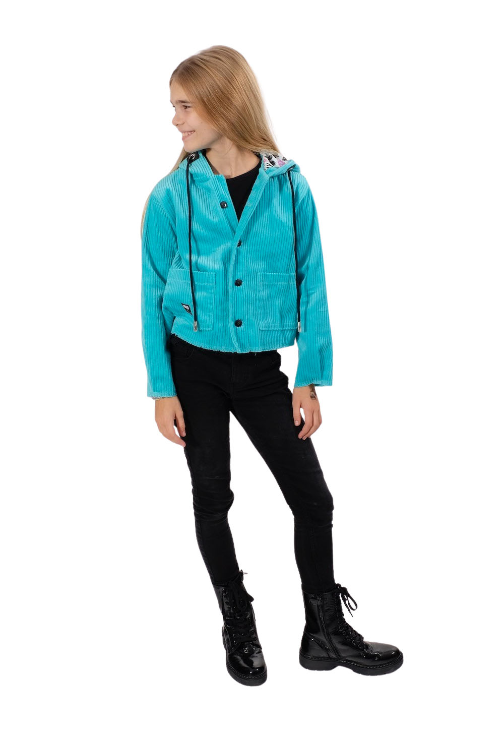 Cord, Breitcord, unifarben Mint – Bild 6