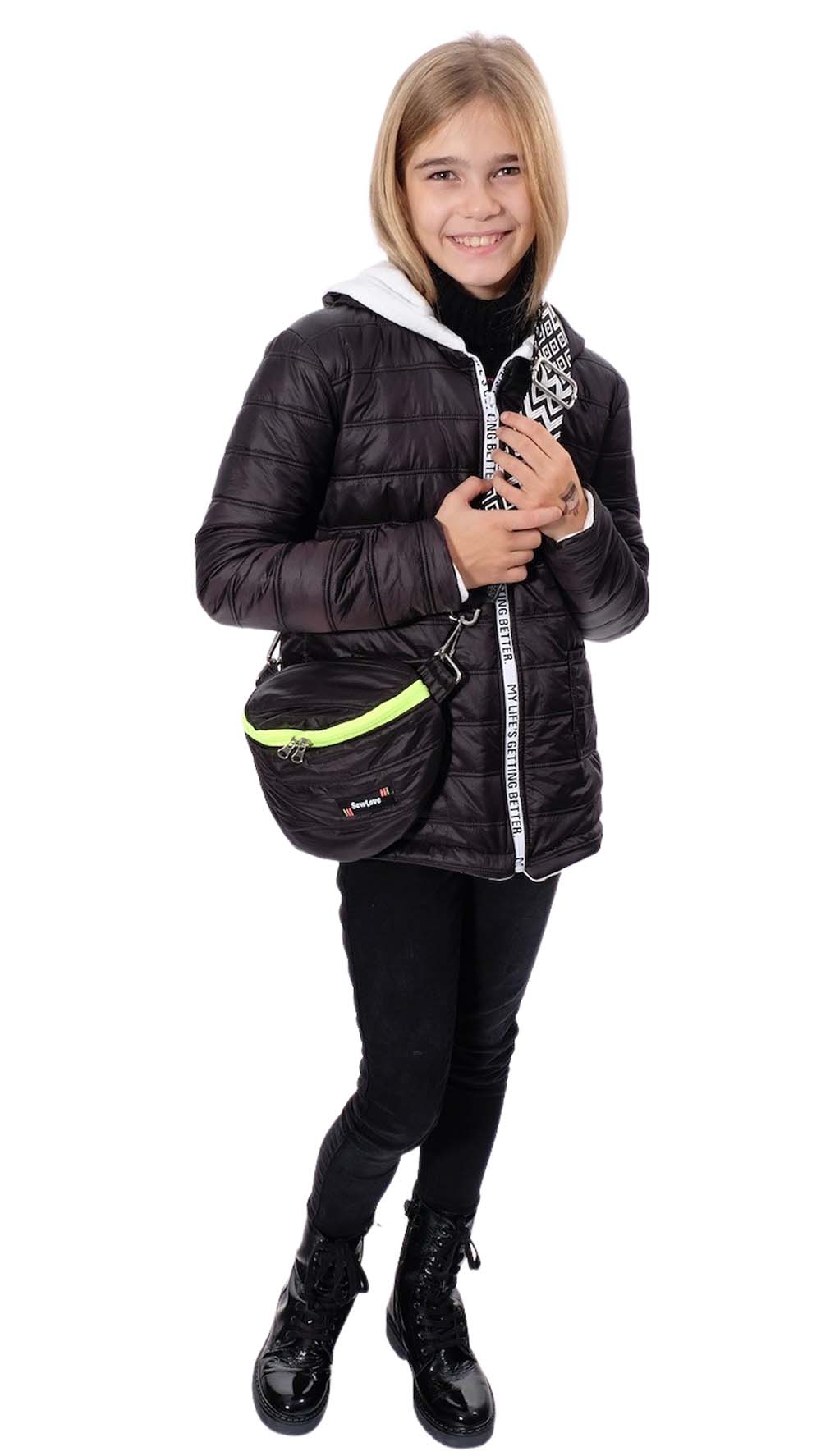 Nähset / Stoffpaket Tasche Tarika – geflochtenes Kunstleder Cognac – Bild 9